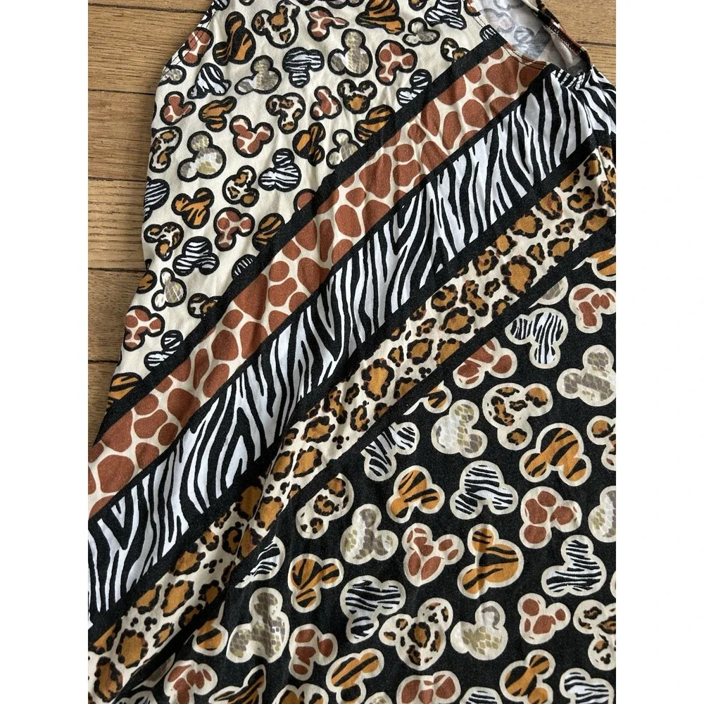 Youth L Disney Parks Animal Kingdom Animal Print Mickey Mouse Dress Girls